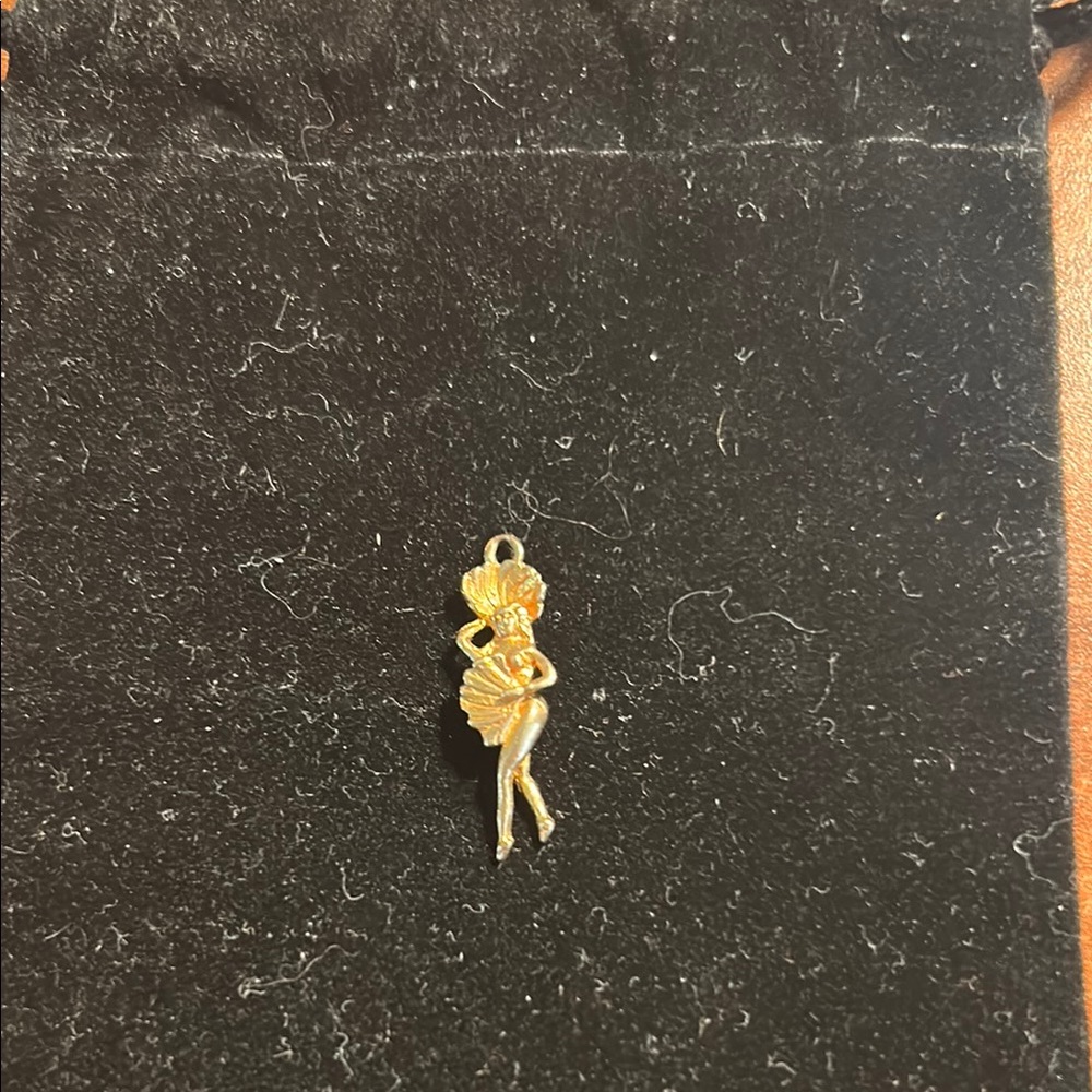 Gold Showgirl Charm